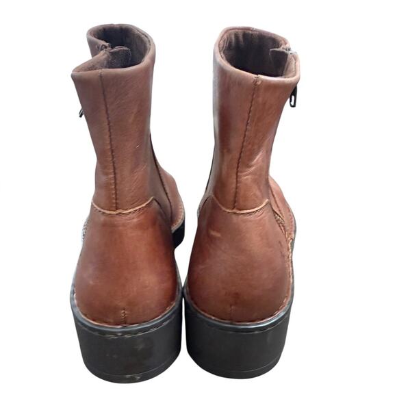 NWOT Born Tricia Zip Ankle Brown Boots – Sz 9.5M - Picture 6 of 6